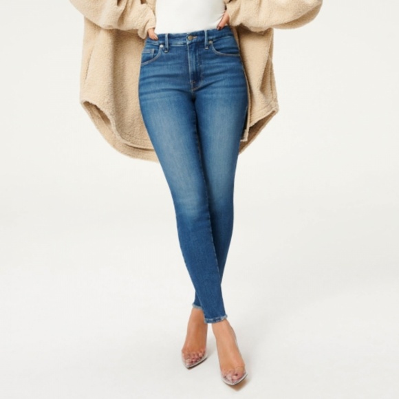 NWOT Good American Good Legs Jacked Step Hem Skinny Jeans Size 31 - Picture 3 of 16